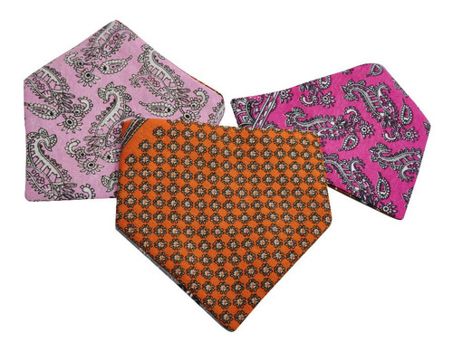 Imagen 1 de 3 de Mascadas De Perro Set De 3 Con Ajuste Al Cuello Ch/md