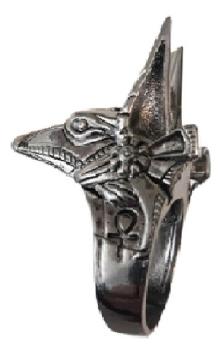 Anillo Egipcio Anubis Ankh Biker Punk