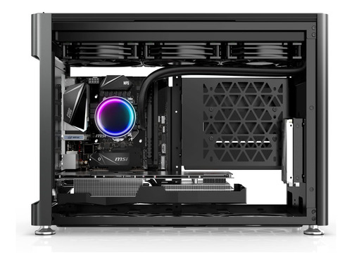 Case De Juegos Jonsplus I100 Pro Mini-itx, Aleación Negra, P