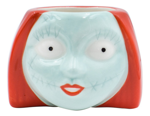 Taza Cerámica 2pz Mod. Jack Y Sally 1778-21 Marca Fun Kids® Color Multicolor