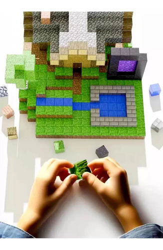Blocos Magnéticos Minecraft 125 Peças