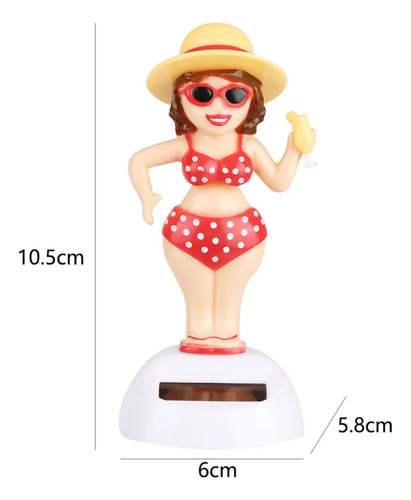 Bañista Juguete Bailarín Solar Figura Decorativa Móvil Baile