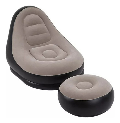 Sofá Tumbona Silla Inflable Reposa Pies Puff X L + Inflador