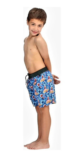 Short De Baño Spiderman Caffarena Talla 8 Color Azul
