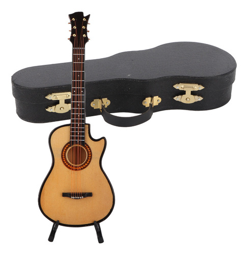 . Miniguitarra De Madera, Modelo De Guitarra En Miniatura