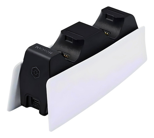 Base Carregamento Controle Dualsense compatível Ps5 Dock Suporte Duplo Cor Branco