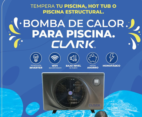 Bomba De Calor Clark Para Piscinas Hasta 40m3 Instalado