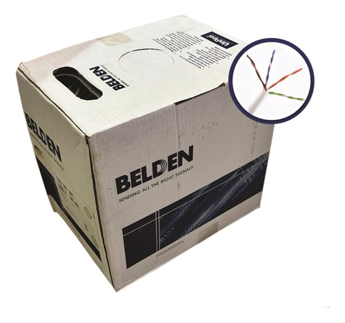 Cable Utp Cat5e Belden Bobina 250m 100%cobre Ul Certificada. (Reacondicionado)