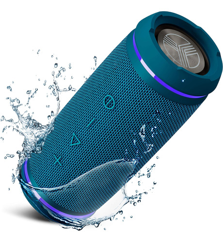Parlante Treblab Hd77 Bluetooth Impermeable Azul