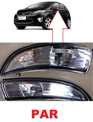 Pisca Seta Retrovisor New Fiesta 2011 2012 2013 14 2015 Par