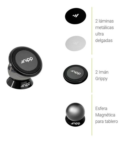 Soporte Porta Celular Auto Magnético Grippy Nipp