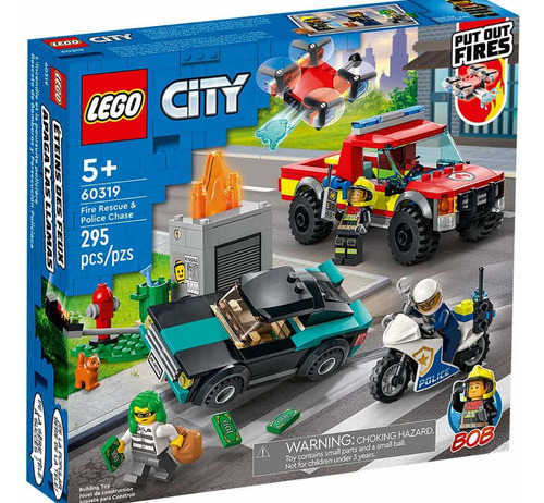 Lego City Rescate De Bomberos Y Persecución Policial 60319