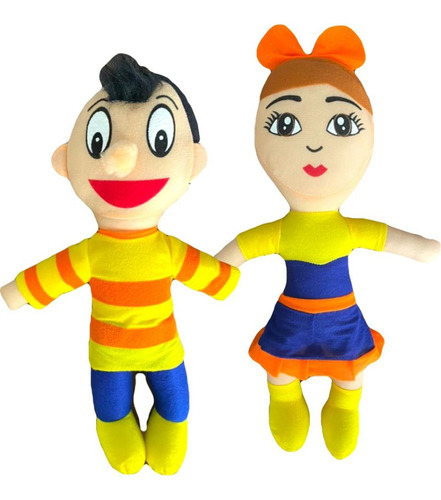 Bely Y Beto Peluches 40cms Incluye 02 Personajes