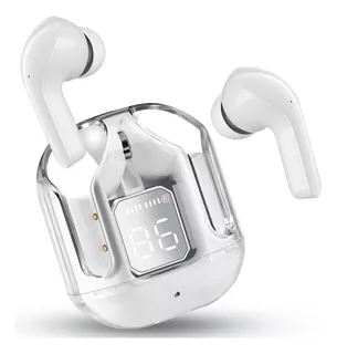 Audífonos Inalámbricos Bluetooth 5.3 de Transparente crystal Auriculares con Microfono Audífonos deportivos Para Escuchar Música Videos para celular PC Laptop
