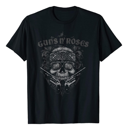 Polera Oficial De Guns N Roses Con Bandana De Skull Guns