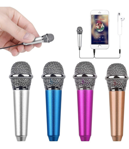 Mini Microfono Para Celular Con Clip (plateado)