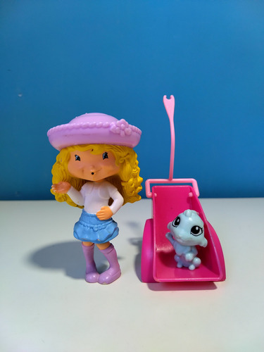 Muñeca Merengue De Limon, Conejo Y Carro (frutillitas)2009 (Usado)