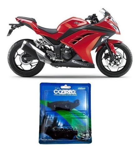 Jogo Pastilha Freio Dianteiro Kawasaki Ninja 300r 2012/...