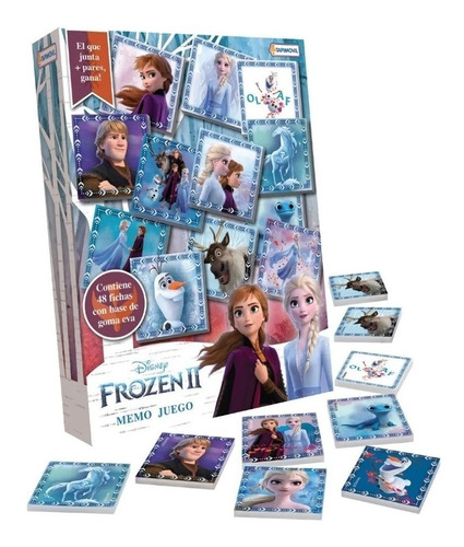 Juego De Memoria Memo Frozen 2 - 48 Fichas