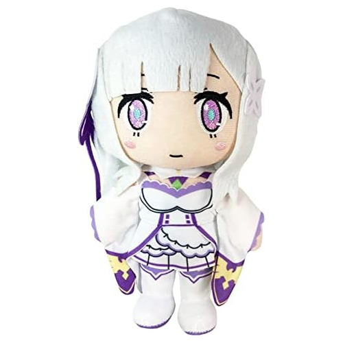 Peluche De Emilia De Re Zero, 8  De Alto, Multicolor