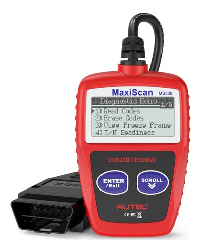 Imagen 1 de 6 de Escaner Automotriz Autel Maxiscan Ms309 Universal Obd2