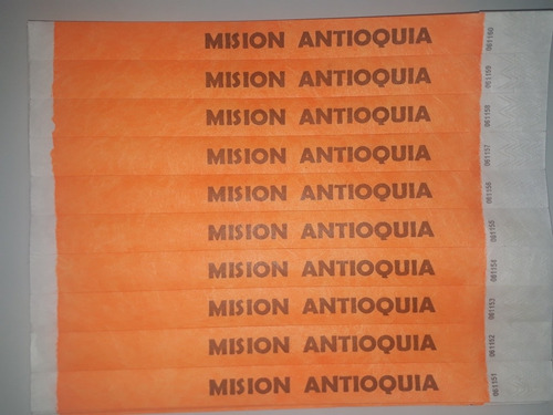 Pulseras Tyvek X150 Impresas