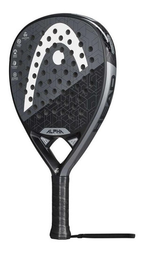 Pala de pádel Head Graphene 360 Alpha Elite 2019 negra y gris