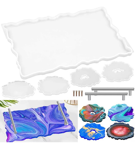 Moldes Para Bandejas Resina Moldes De Silicona Para Posavaso
