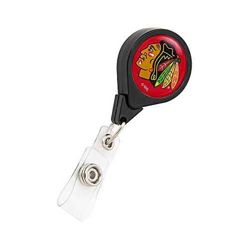 Chicago Blackhawks Nhl Team Retractable Badge Holder Ti...