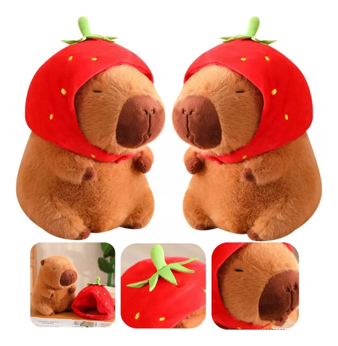 2 Paquete De Lindo Juguete De Peluche De Capibara-23cm