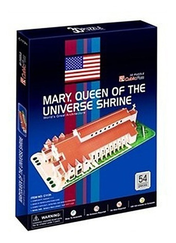 C113h Cubicfun Puzzle 3d Mary Queen Of The Universe Shrine