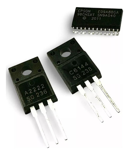 Ci E09a7418a + Par Transistor A2222 E C6144 Compatível Epson