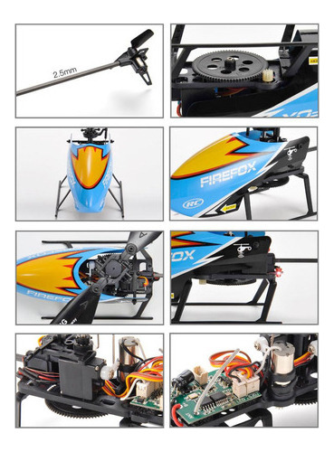 Control Remoto Con Motor Cepillado De 6 Ejes C129 Mini Rc, 2