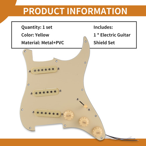 Pickguard Para Guitarra Eléctrica, Cargadas, Precableadas, S