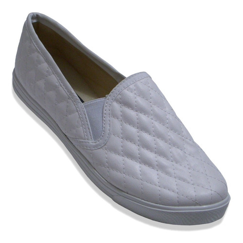  Tenis Slip On Resorte Comodo Suave Tipo Piel Antiderrapante