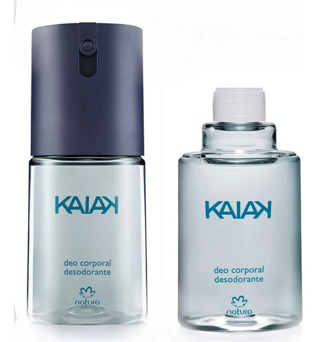 Kit Deo Spray Corporal Kaiak Masculino + Repuesto