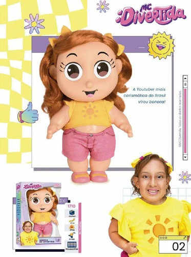 Mc Divertida Boneca Maria Clara Youtuber Brinquedo Original