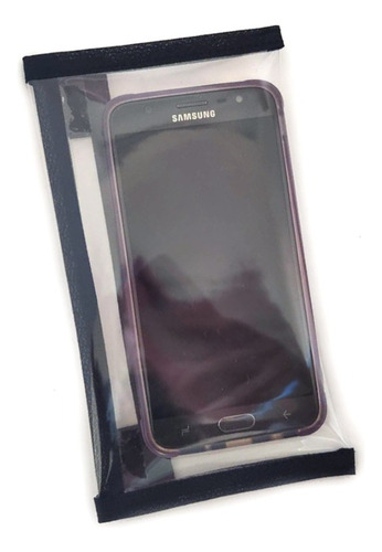 Imagem 1 de 6 de Capinha Transparente Protetora Porta Celular Touch Com Fecho
