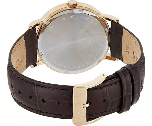 Citizen Gold Leather Quartz Bi5072-01a