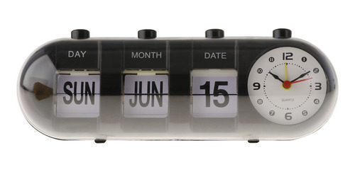 Mini Flip - Reloj De Pared, Reloj Calendario Día Fecha Hora