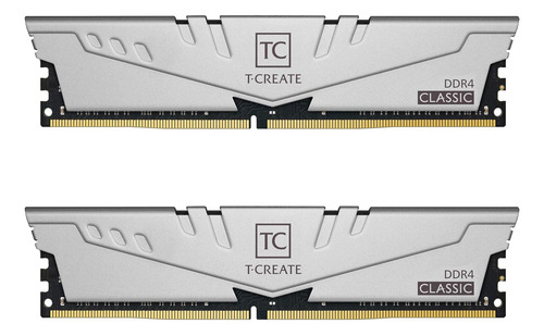 Módulo Ram Teamgroup 2x8 Gb Ddr4 3200mhz Cl22 Gris