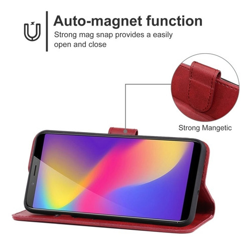 Funda Multifuncional Para Zte Blade/nubia, Con Tarjetero