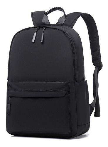 Mochila escolar Kikigoal CMF-8101BB color negro diseño lisa 32L