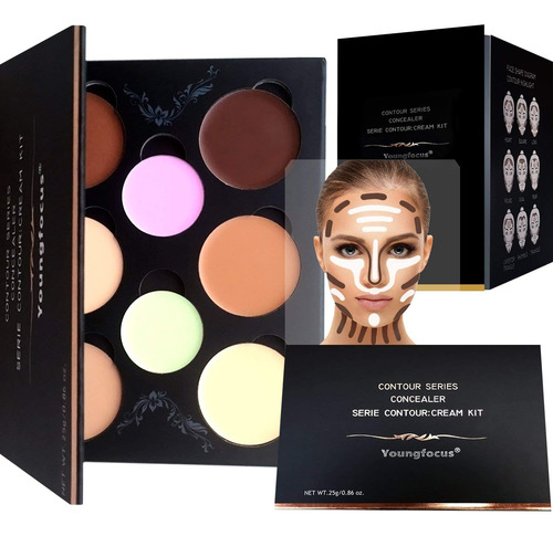 Youngfocus Paleta Maquillaje De Contornos En Crema E Ilumina