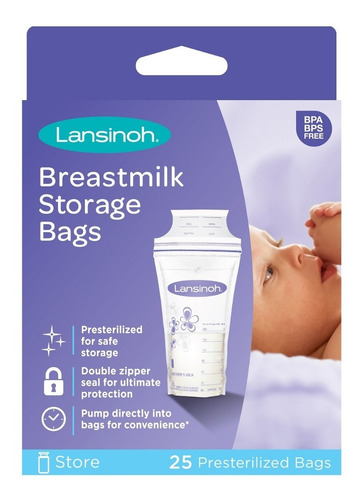 Bolsas Almacenamiento Leche Materna Lansinoh 2x100 Unidades