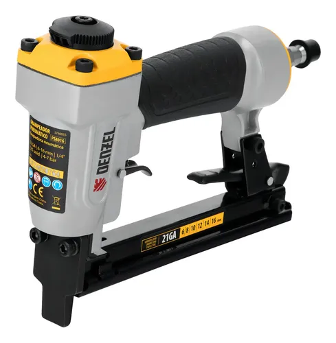 Grampeadora Pneumática Denzel PS8016 21GA 0,9Kg Para MDF Compensa...