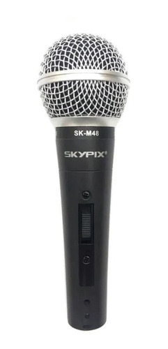 Microfone Profissional Skypix Sk-m48 Dinâmico Com Cabo