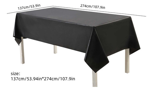 Mantel De Plástico Desechable P, 137 X 274 Cm, Elástico Para