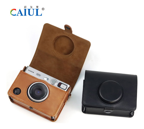 Capa De Câmera Para Instax Mini Evo Retro Pu, Bolsa De Couro