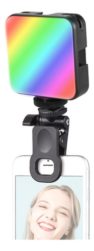 Andoer-2 Lámpara Fotografía Rgb Clip-on Mini Luz Video Móvil